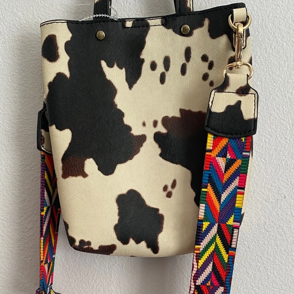 Cow Print Tote Bag - Picture 4 of 5